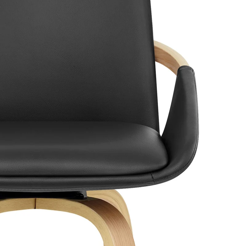 Tabouret de Bar Faux Cuir - Ohio Noir