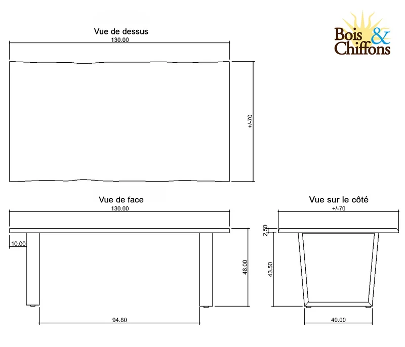 Table basse rectangulaire bois | Acacia Forest