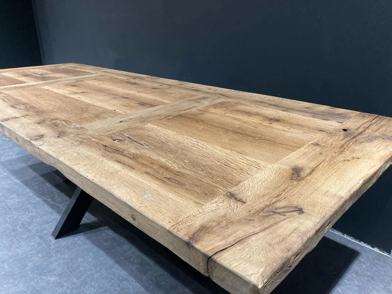 Table de Ferme en Vieux Chêne Massif Centenaire - Sur Mesure