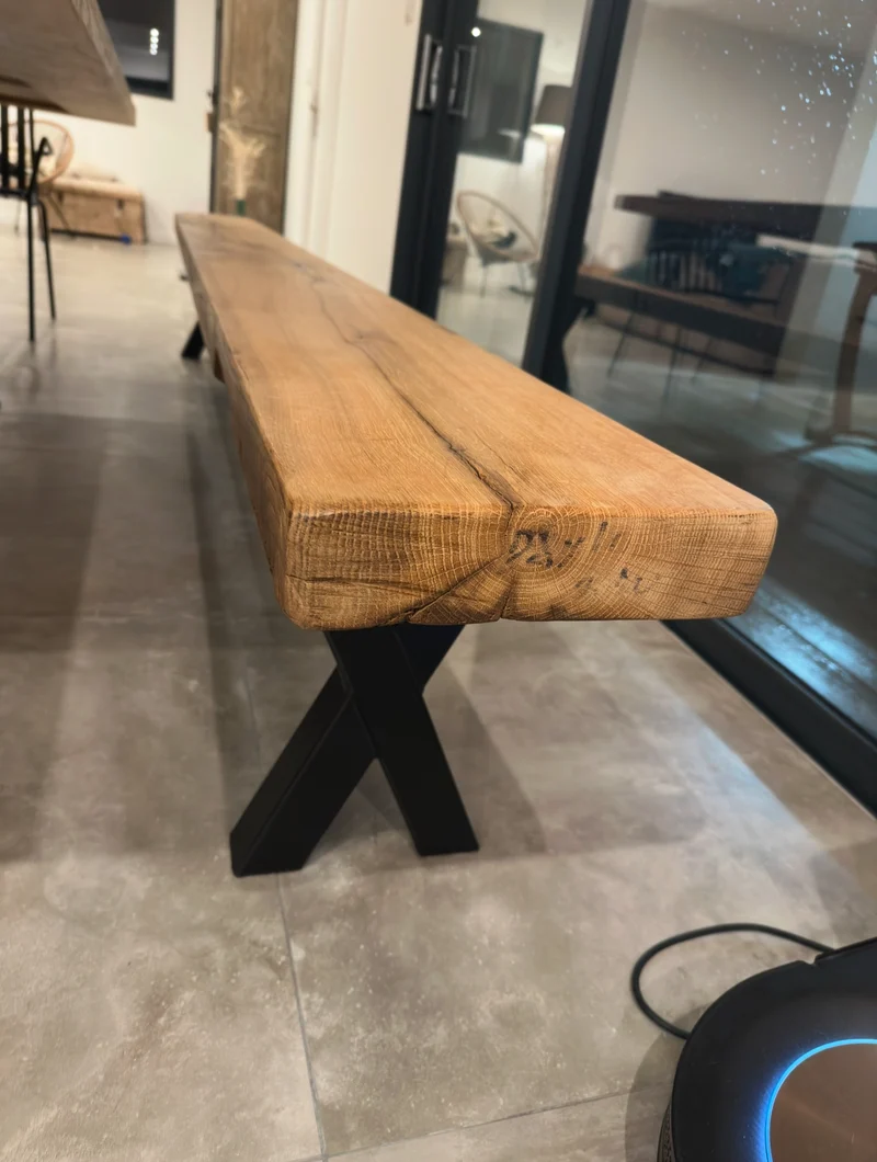 Table de Ferme en Vieux Chêne Massif Centenaire - Sur Mesure
