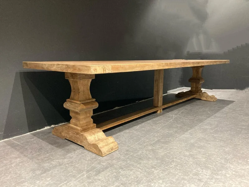Table Monastère en Chêne Massif sur Mesure - Création d'Ébéniste