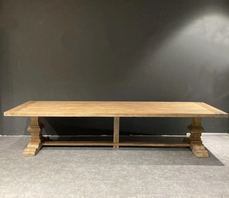 Table Monastère en Chêne Massif sur Mesure - Création d'Ébéniste