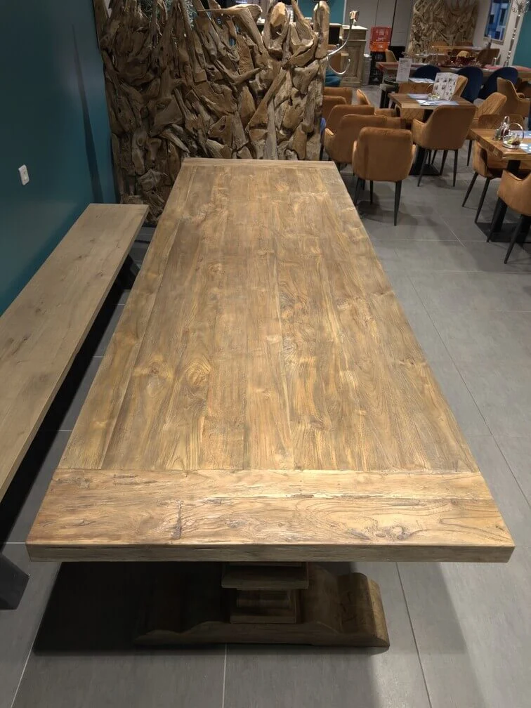 Table Monastère en Chêne Massif sur Mesure - Création d'Ébéniste
