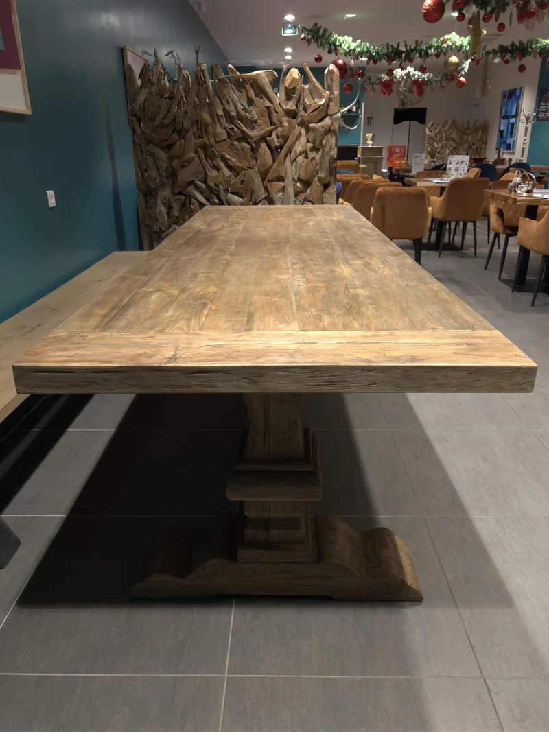 Table Monastère en Chêne Massif sur Mesure - Création d'Ébéniste