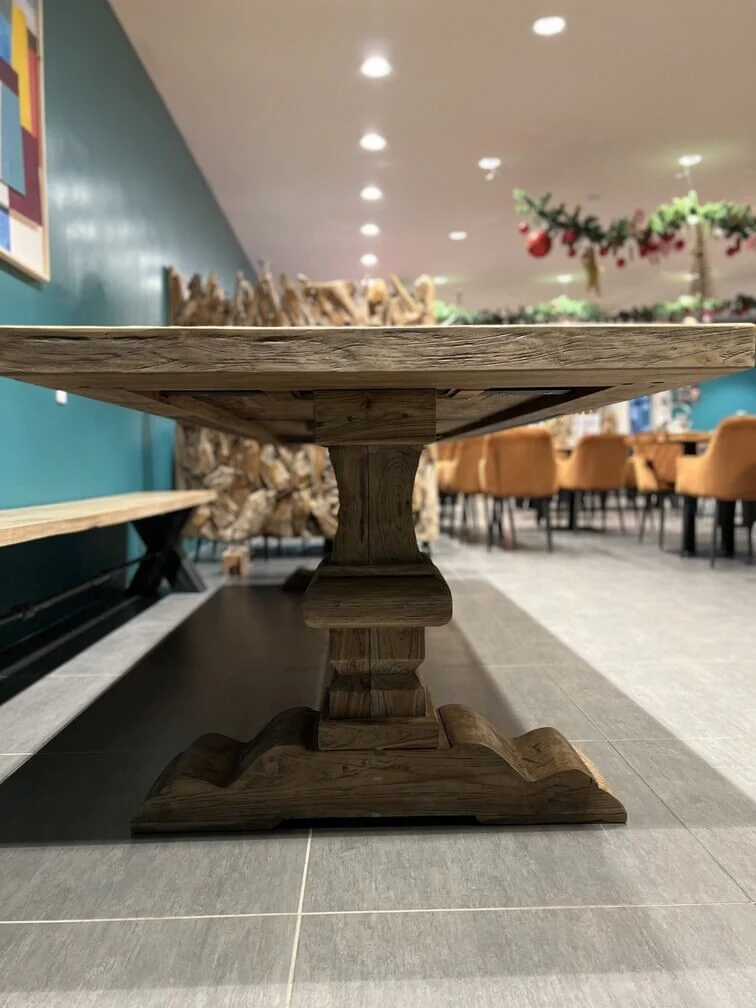 Table Monastère en Chêne Massif sur Mesure - Création d'Ébéniste