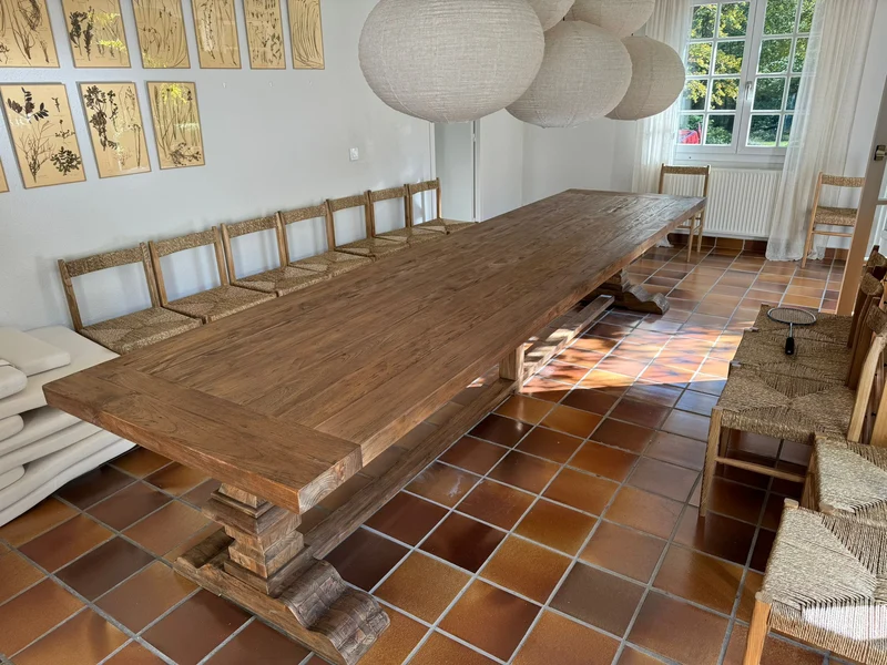 Table Monastère en Chêne Massif sur Mesure - Création d'Ébéniste