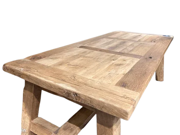 Table de Ferme en Vieux Chêne Massif Centenaire - Sur Mesure