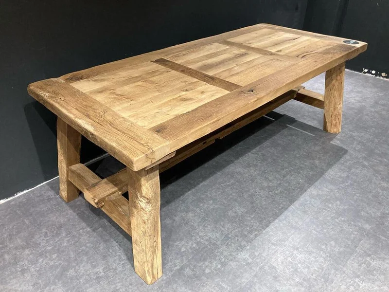 Table de Ferme en Vieux Chêne Massif Centenaire - Sur Mesure