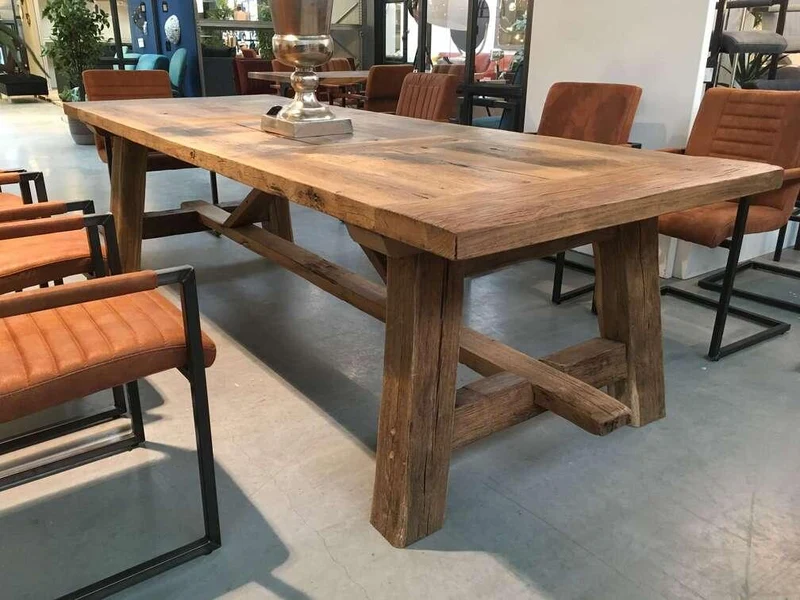 Table de Ferme en Vieux Chêne Massif Centenaire - Sur Mesure