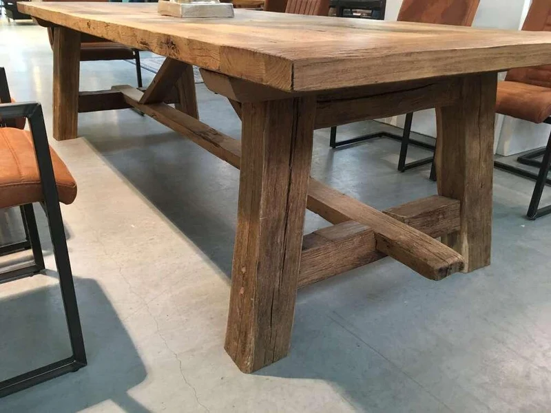 Table de Ferme en Vieux Chêne Massif Centenaire - Sur Mesure