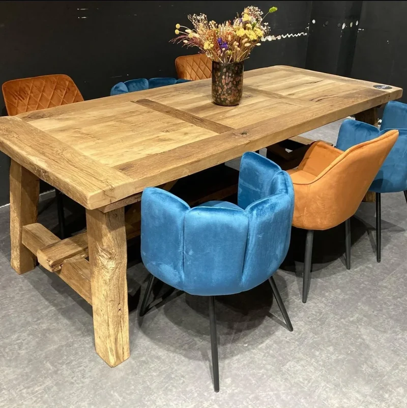 Table de Ferme en Vieux Chêne Massif Centenaire - Sur Mesure