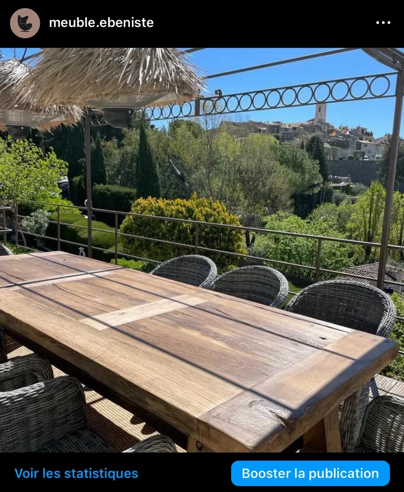 Table de Ferme en Vieux Chêne Massif Centenaire - Sur Mesure