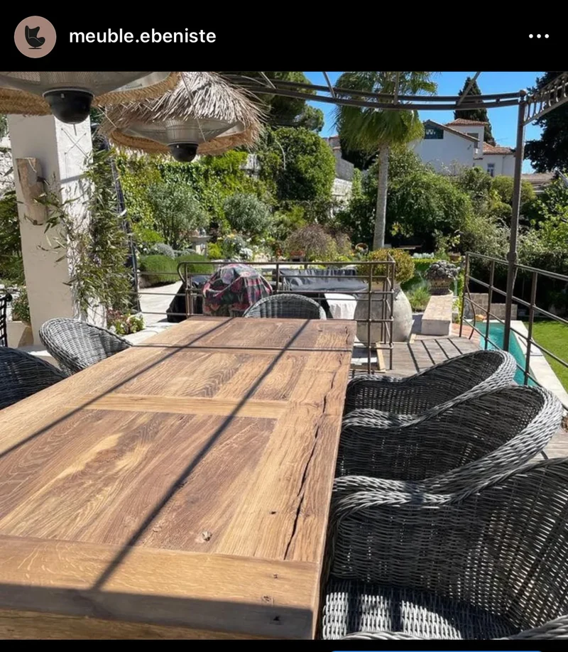 Table de Ferme en Vieux Chêne Massif Centenaire - Sur Mesure