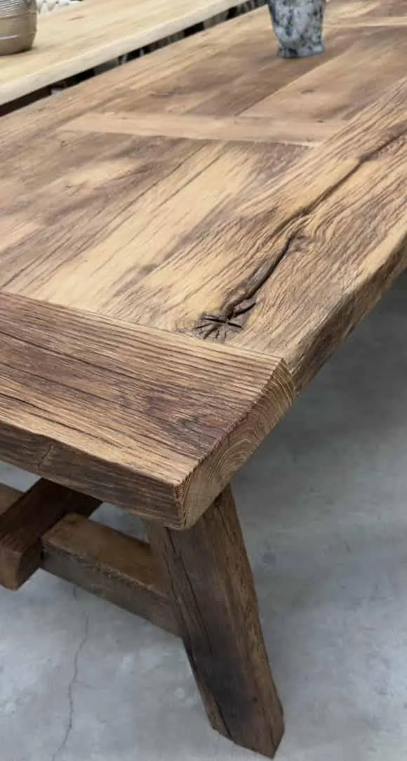Table de Ferme en Vieux Chêne Massif Centenaire - Sur Mesure