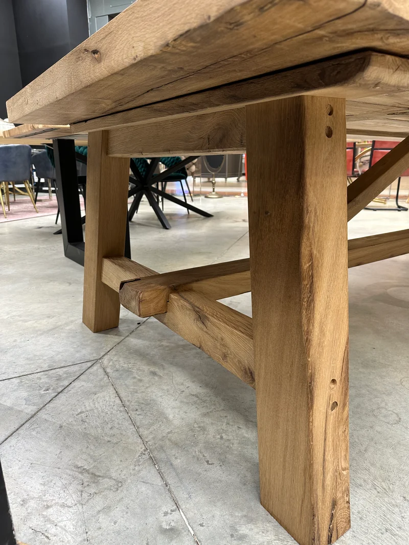 Table de Ferme en Vieux Chêne Massif Centenaire - Sur Mesure