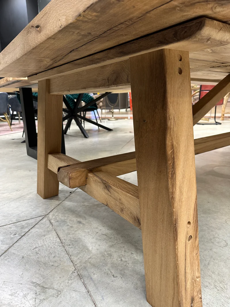 Table de Ferme en Vieux Chêne Massif Centenaire - Sur Mesure
