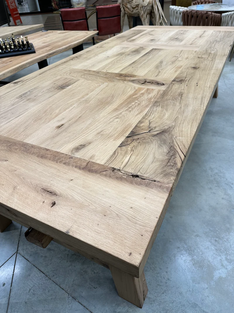 Table de Ferme en Vieux Chêne Massif Centenaire - Sur Mesure