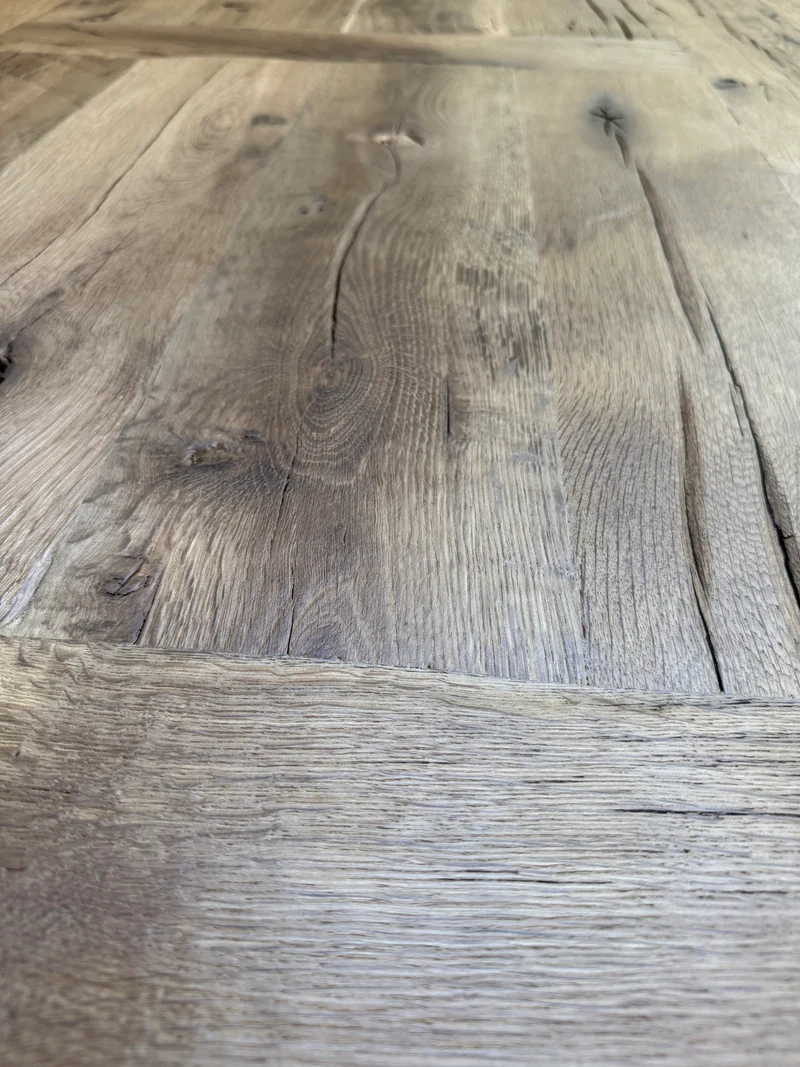 Table de Ferme en Vieux Chêne Massif Centenaire - Sur Mesure