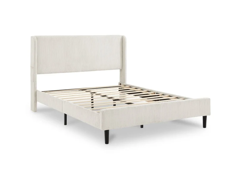 Lit double LEVY 160x200 cm + Matelas HYBRID 160x200 cm