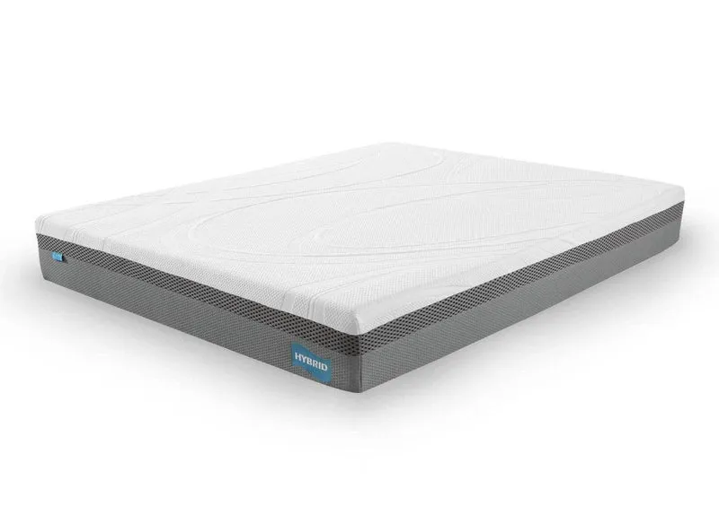 Lit double LEVY 160x200 cm + Matelas HYBRID 160x200 cm