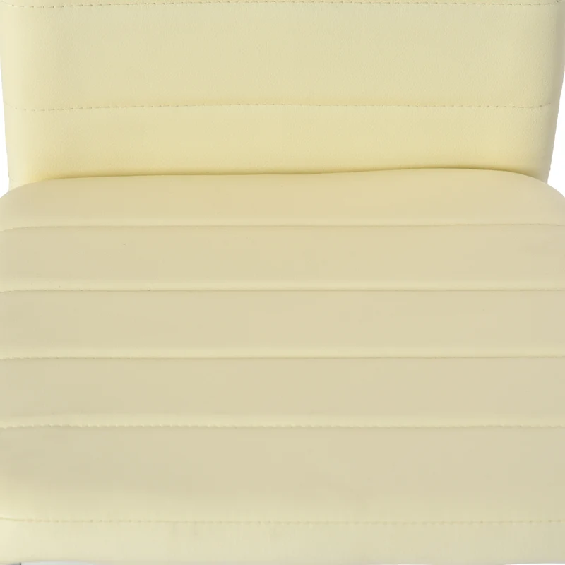 Chaises de Salle à Manger Multicolores en PVC - Pieds Noir Mat, 41,5x52x98CM, Lot de 4