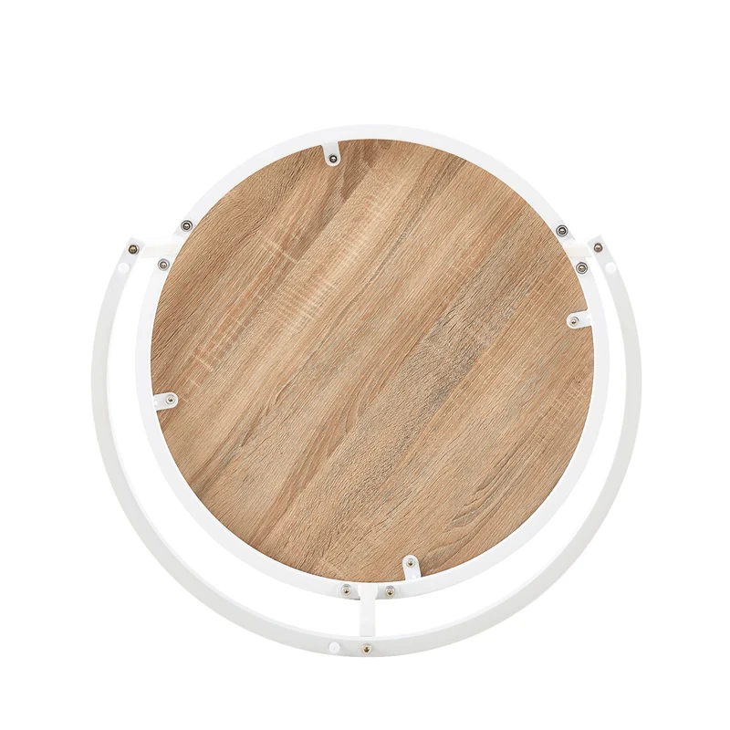 VERONA Table Basse Ensemble de 2, Design Minimaliste Peint, Rond, Diamètre 50*45CM/40*35CM