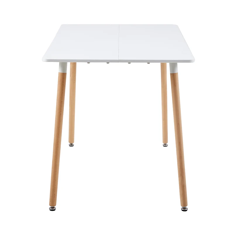SAGE Rectangulaire Table de salle à manger Table de cuisine Table de conférence de bureau moderne Table basse - Noir/Blanc