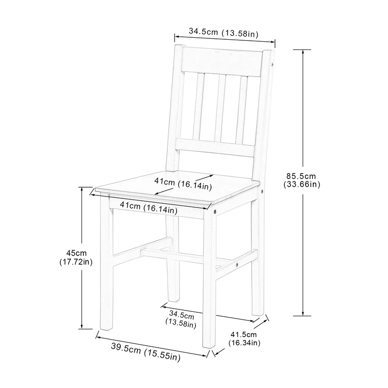 Ensemble Table à Manger et 2 Chaises 74*74*73cm - Blanc/Gris/Marron-LILAC