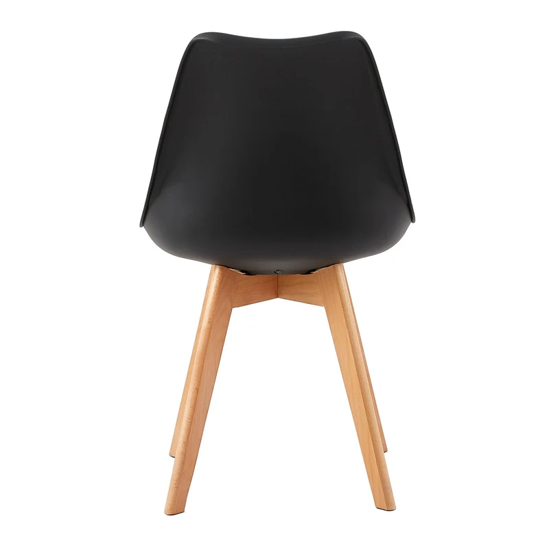 Chaise de salle à manger avec pied en hêtre - Marron-TULIP PP