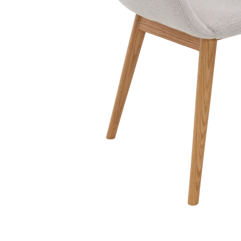 Chaise repas tissu beige