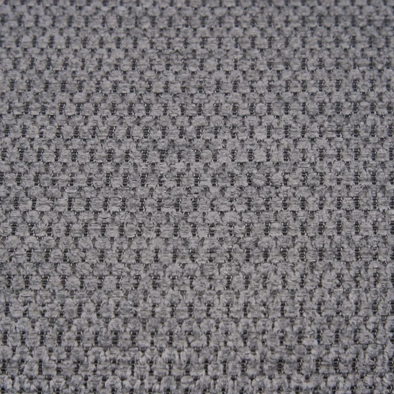 Chaise repas tissu gris clair