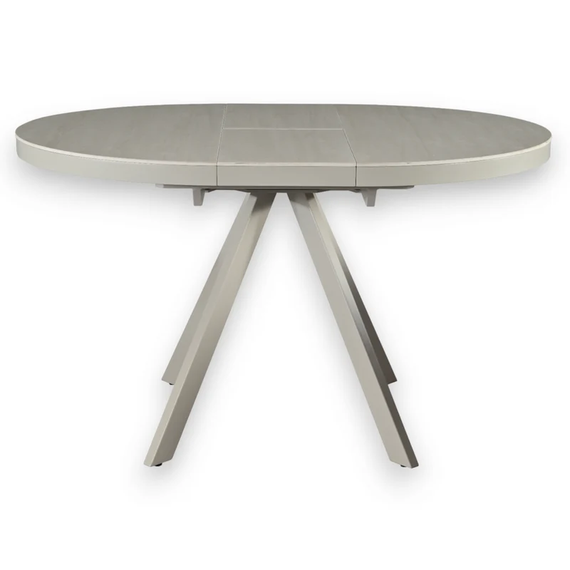 Table repas céramique blanche 100 cm avec allonge