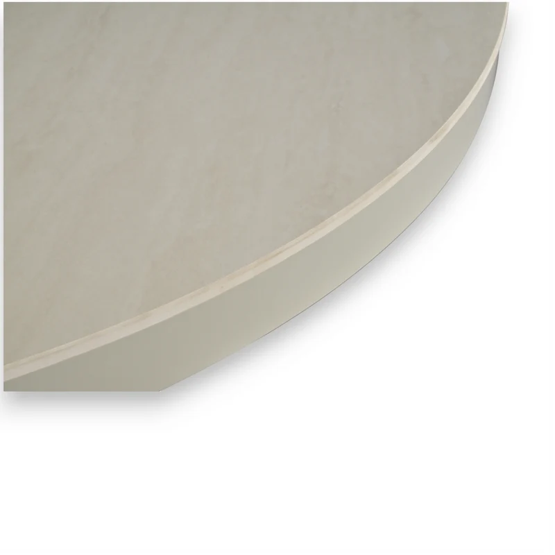 Table repas céramique blanche 100 cm avec allonge