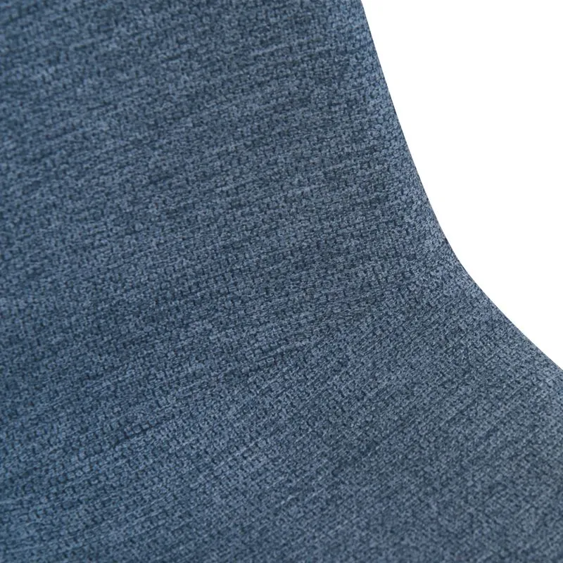 Chaise repas tissu bleu clair