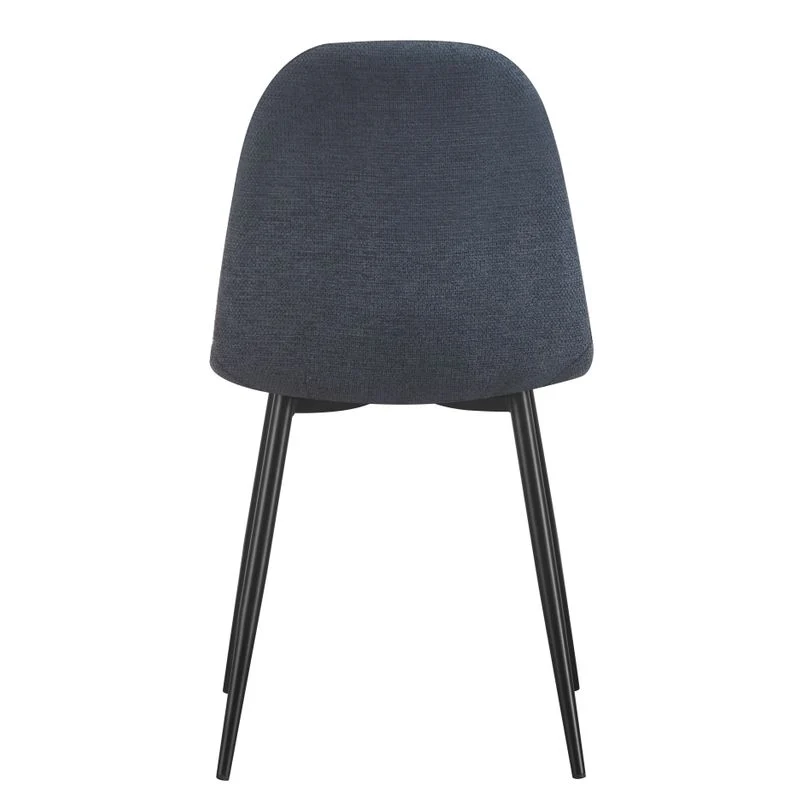 Chaise repas tissu bleu foncé