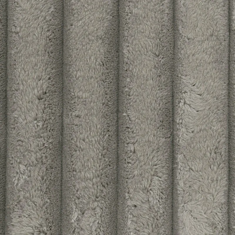 Sectionnel 2 pièces en tissu texturé avec chaise longue et coussins - Lindyn
