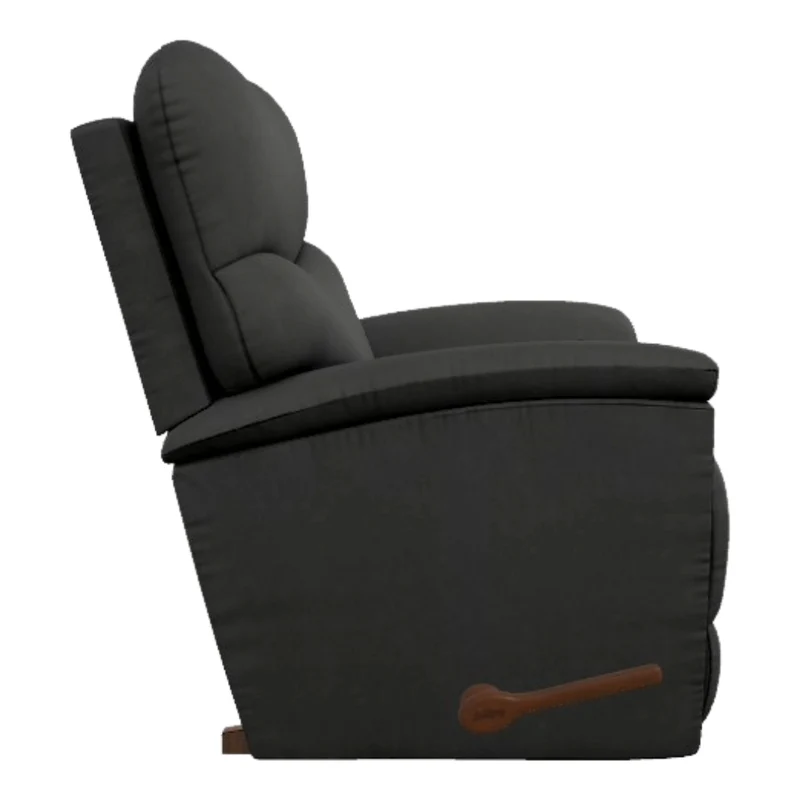 Fauteuil berçant et inclinable aspect cuir noir - Trouper