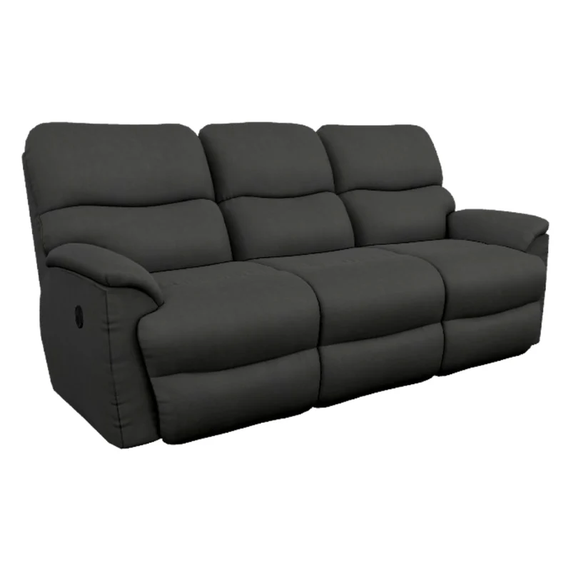 Sofa inclinable aspect cuir noir - Trouper