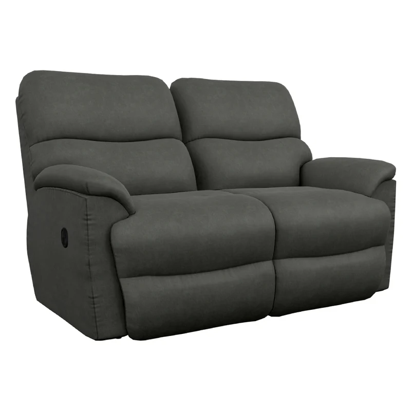 Causeuse inclinable aspect cuir noir - Trouper