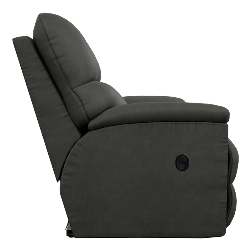 Causeuse inclinable aspect cuir noir - Trouper