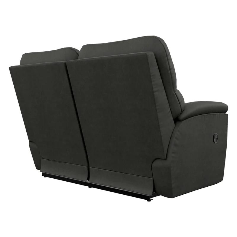 Causeuse inclinable aspect cuir noir - Trouper
