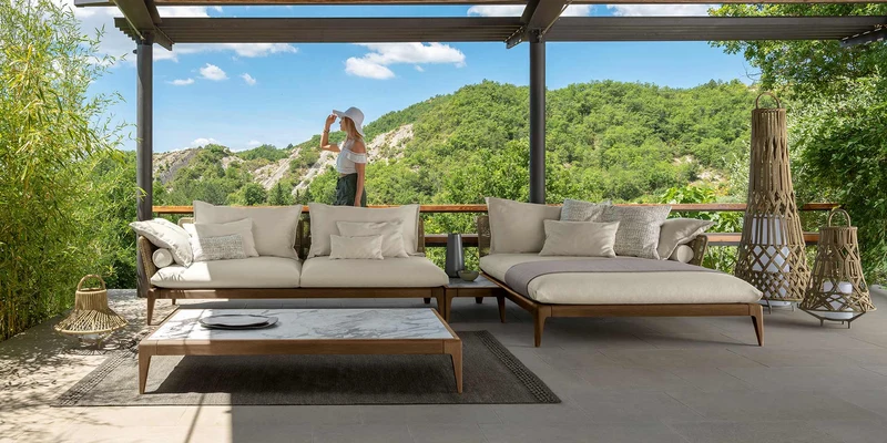 Cruise teak table basse pour l'extérieur