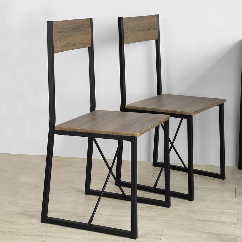 SoBuy FST67x2 Lot de 2 Chaises Cuisine chaises Salle à Manger avec Dossier