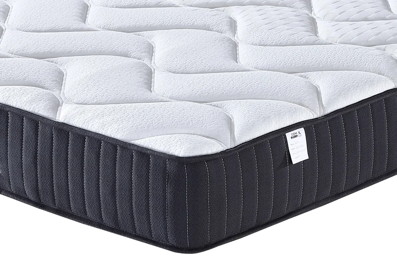 Ensemble lit coffre et matelas 1 place beige - Lore