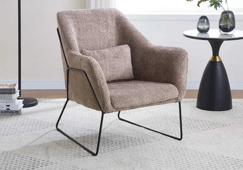 Fauteuil noir velours anthracite - Fitia