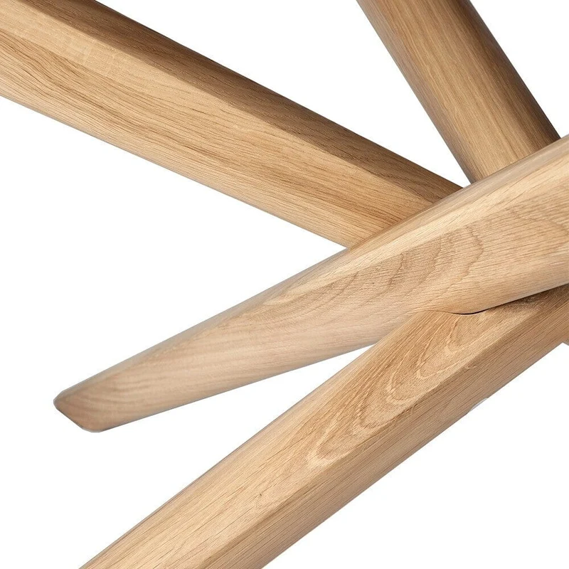 Table basse Ethnicraft - Mikado chêne (Ronde)