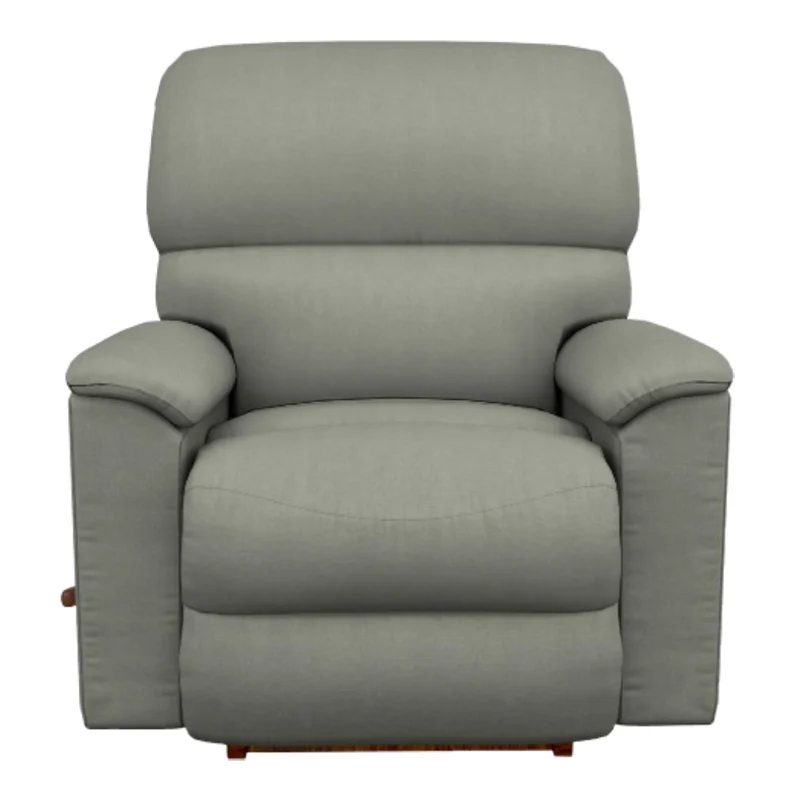 Fauteuil berçant et inclinable en tissu gris - Brooks