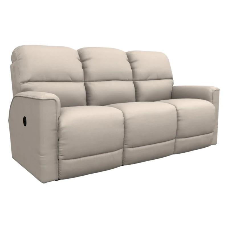 Sofa inclinable en cuir beige - Cade