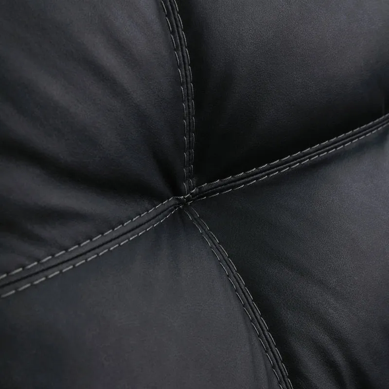 Sofa condo aspect cuir noir - Barlin Mills
