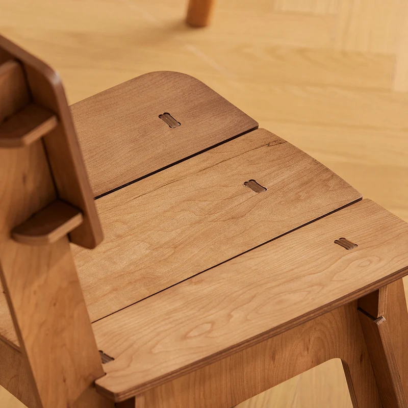SoBuy HFST01-BR Chaise Design en Bois Confortable Ergonomique Chaise de Salle à Manger avec Dossier Chaise de Bureau en Tenons et Mortaises
